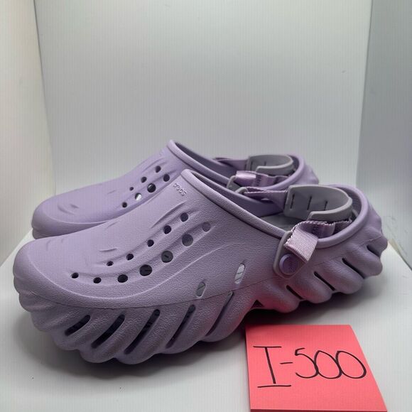 CROCS ECHO CLOG MENS 8 WOMENS 10 LAVENDER  - USED - Picture 3 of 7